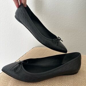 Gucci flats patent leather slingback ballet women’s 38.5